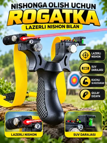 Rogatka lazerli nishon bilan