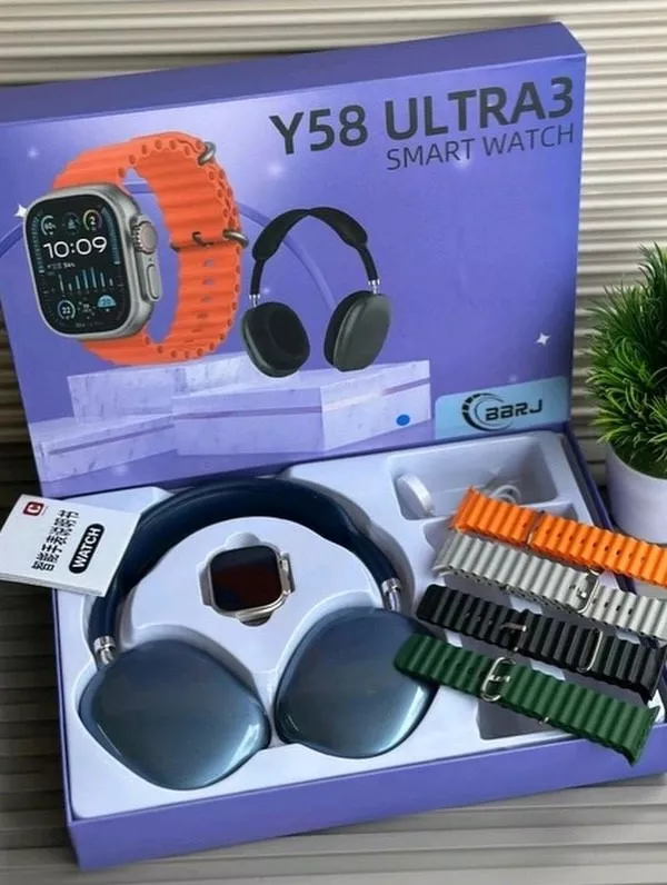 Y 58 Smart Watch va Airpods Max