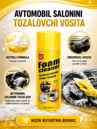 Avtomobillarni uylarni va mebellarni quruq tozalash uchun Foam Cleaner