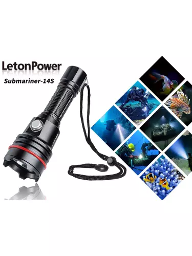 Mini-fonar Leton Submariner -14S / 1200mAh, Optik Zum va Uch Rejim