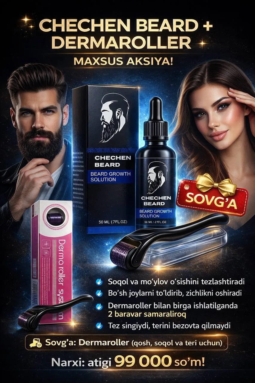 Chechen beard + derma roler