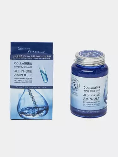 Kollagenli ampula zardobi, kollagen va gialuron kislotasi bilan, 250 ml